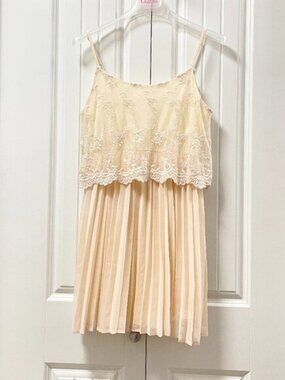 Forever 21 Great Gatsby Cream Dress - S